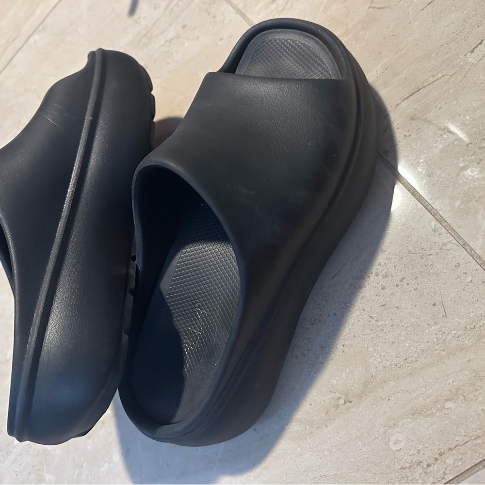 Black Slide Sandals